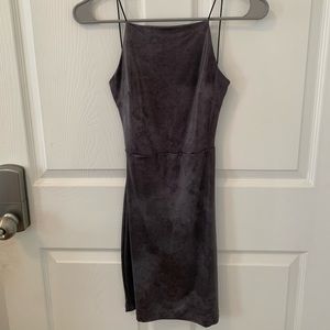 Windsor Open Back grey dress